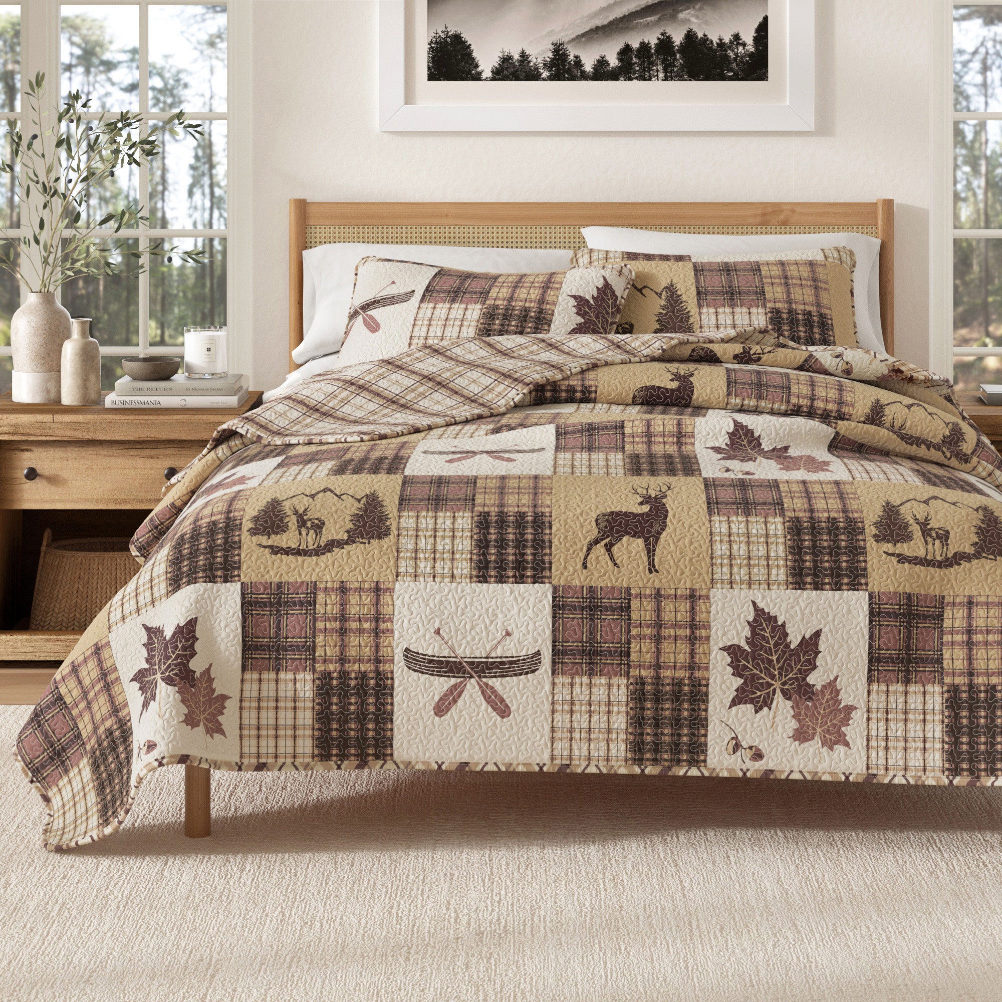 rilnora Redwood Lodge Quilt Set