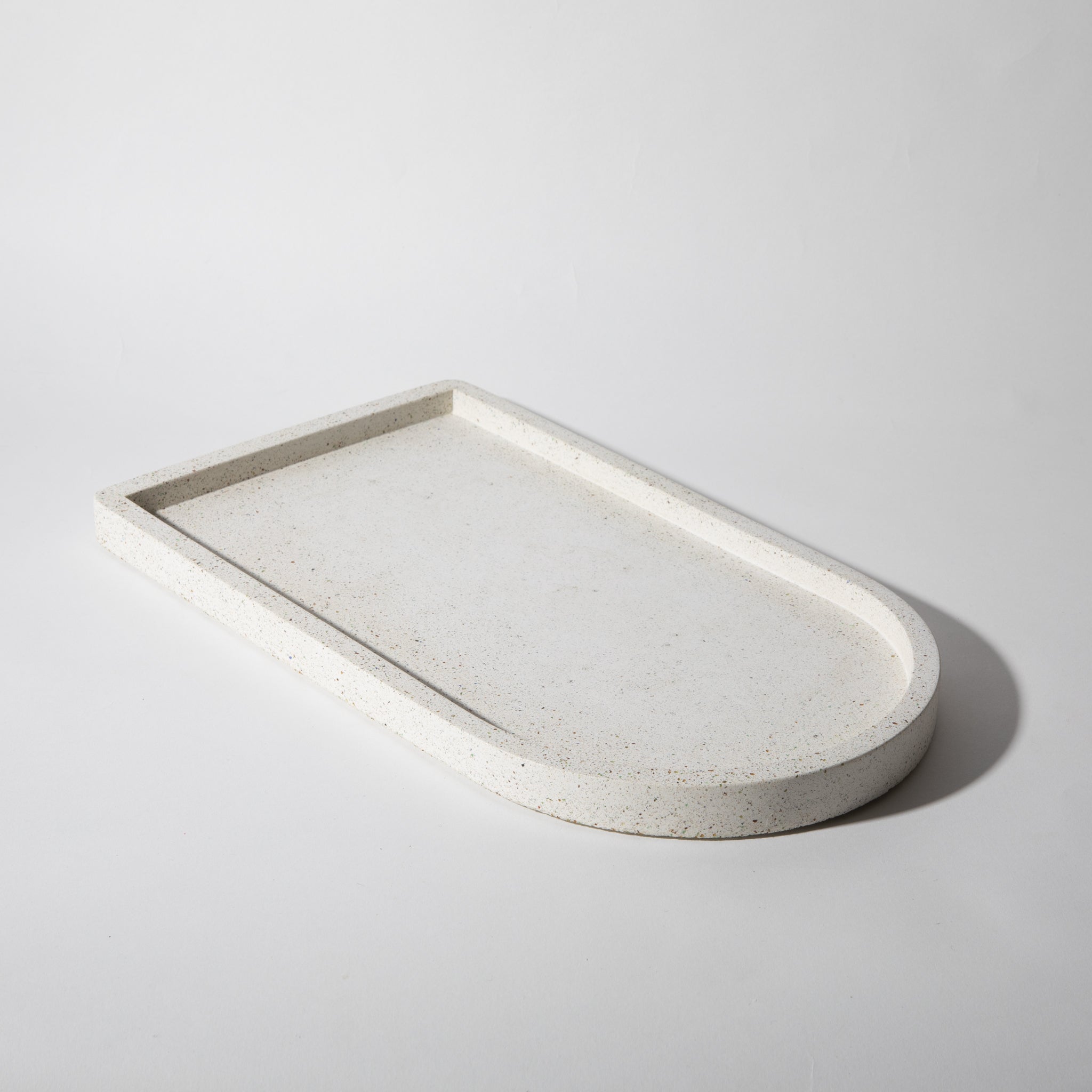 rilnora Ice Bucket Tray | White Terrazzo