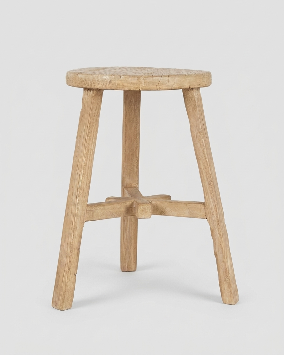rivofind Round Elm Stool