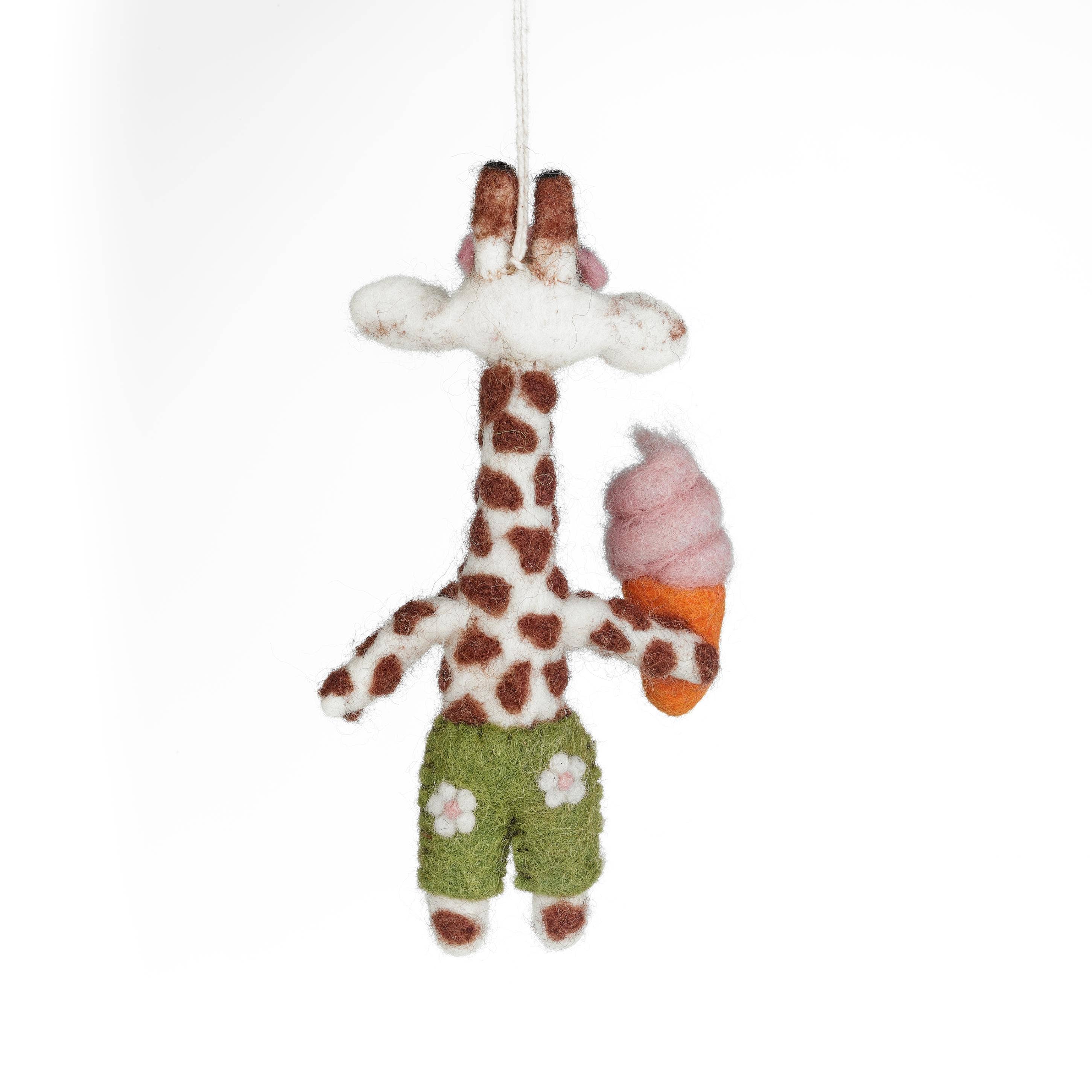 rilocove Ginny the Giraffe Safari Felt Ornament
