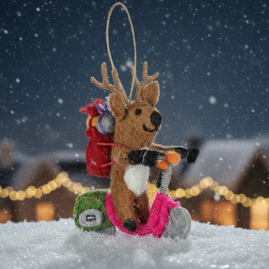 rilocove Comet the Reindeer Felt Ornament