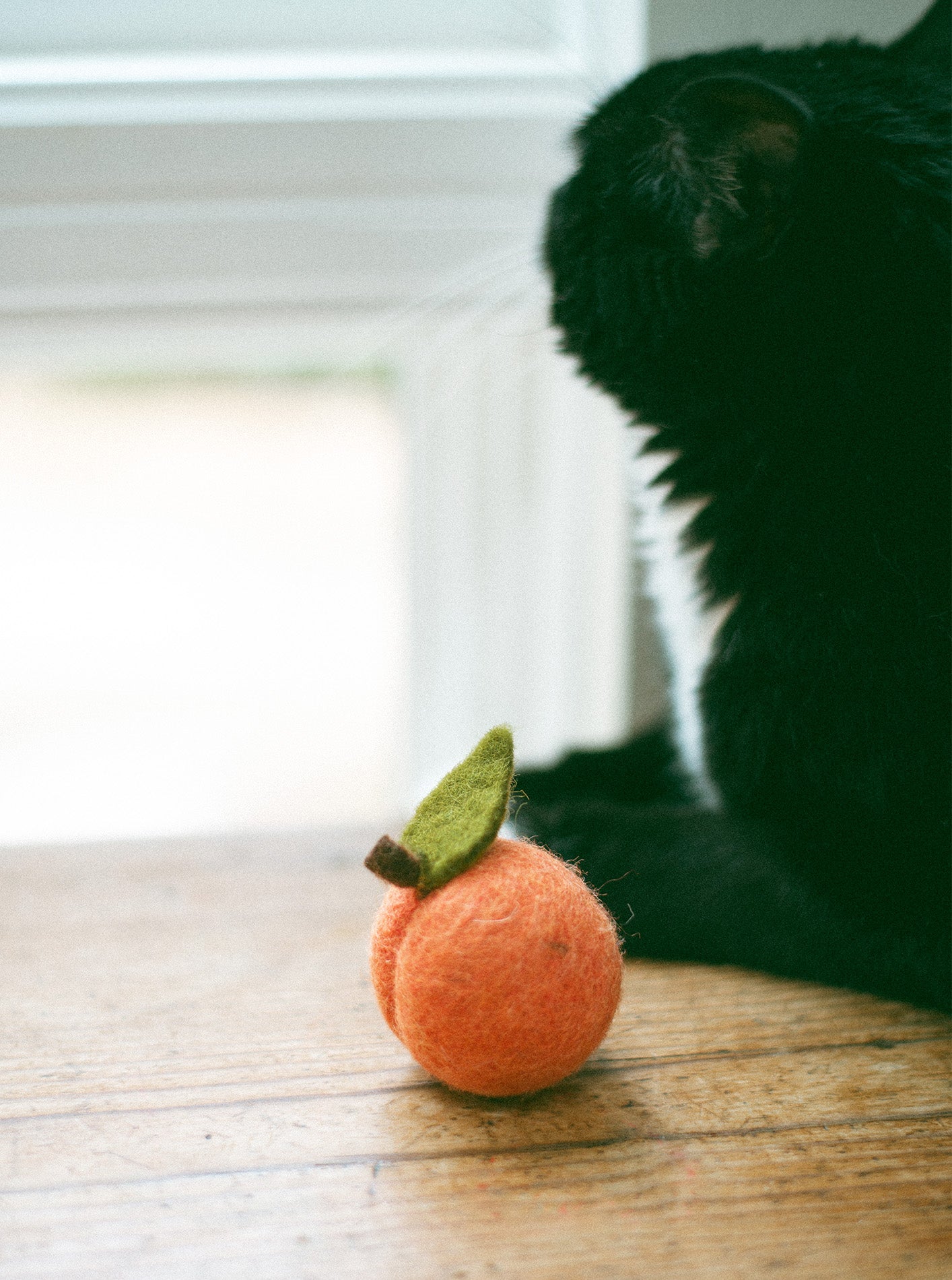 rilocove PEACH WOOL DOG & CAT TOY