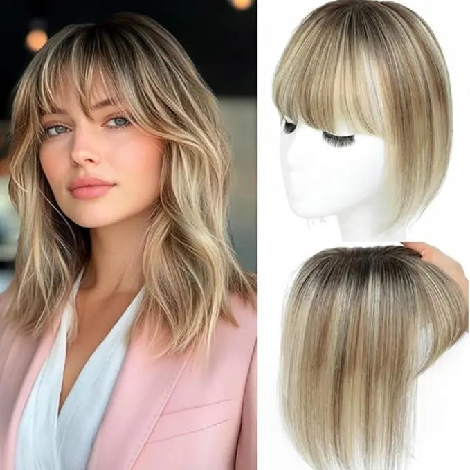 Natural Human Hair Topper – Invisible Volume & Seamless Blend