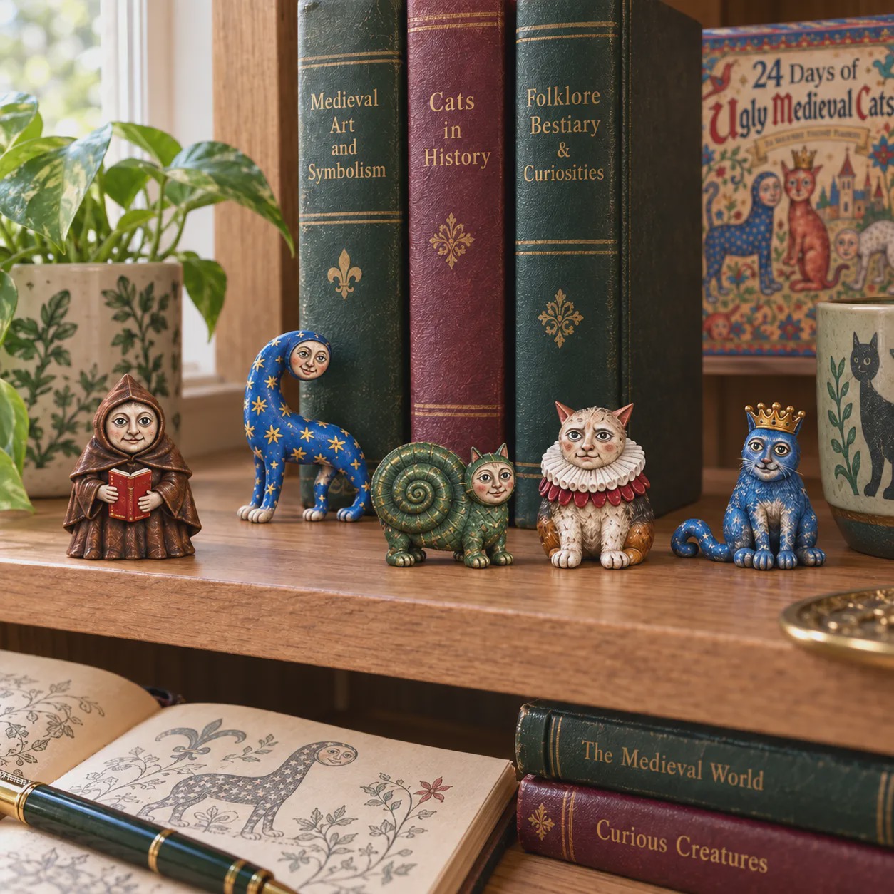 🐈🏰 24 Days of Ugly Medieval Cats – Hilariously Weird Cat Advent Calendar 2026