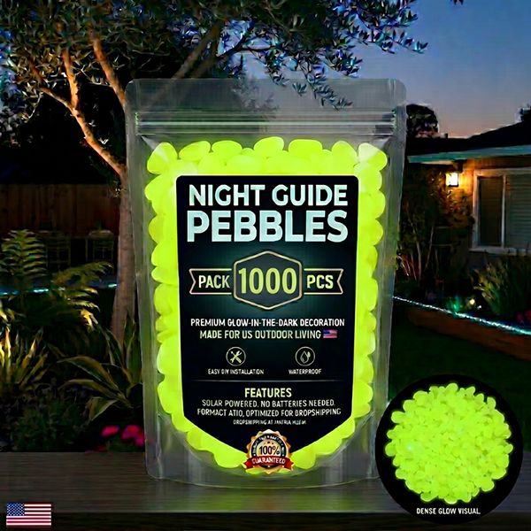 🌈Colorful Glow-in-the-Dark Garden Stones