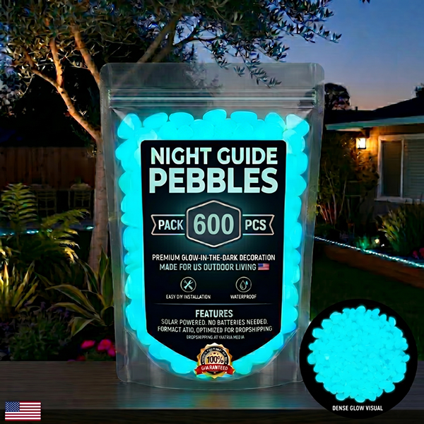 🌈Colorful Glow-in-the-Dark Garden Stones