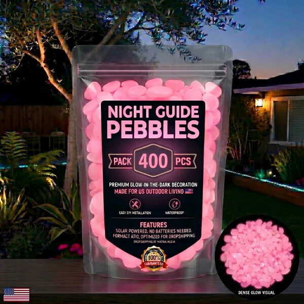 🌈Colorful Glow-in-the-Dark Garden Stones