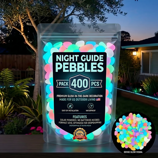 🌈Colorful Glow-in-the-Dark Garden Stones