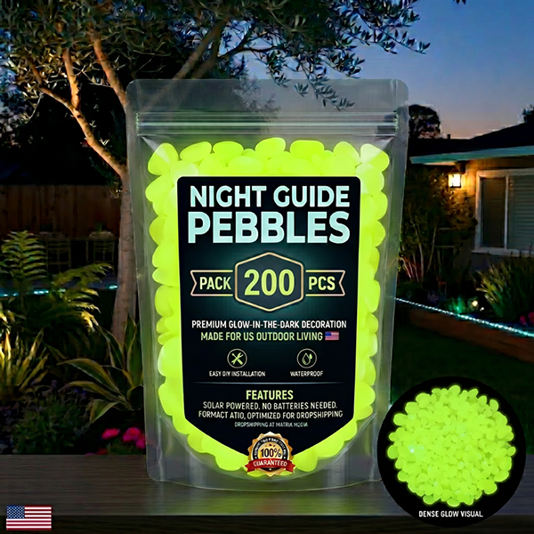 🌈Colorful Glow-in-the-Dark Garden Stones