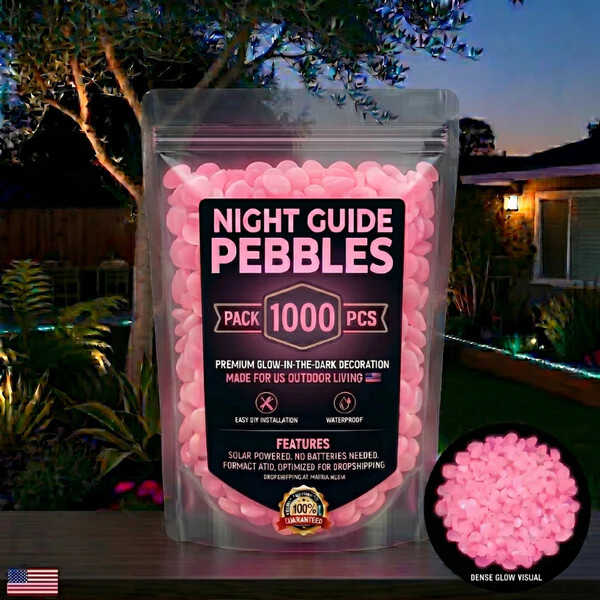 🌈Colorful Glow-in-the-Dark Garden Stones