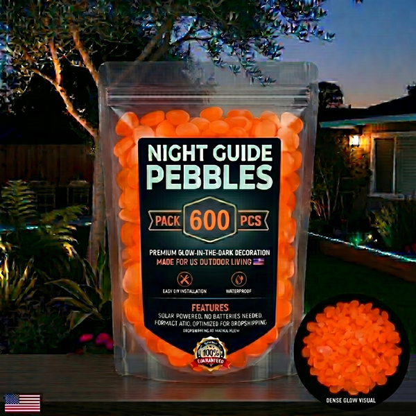 🌈Colorful Glow-in-the-Dark Garden Stones