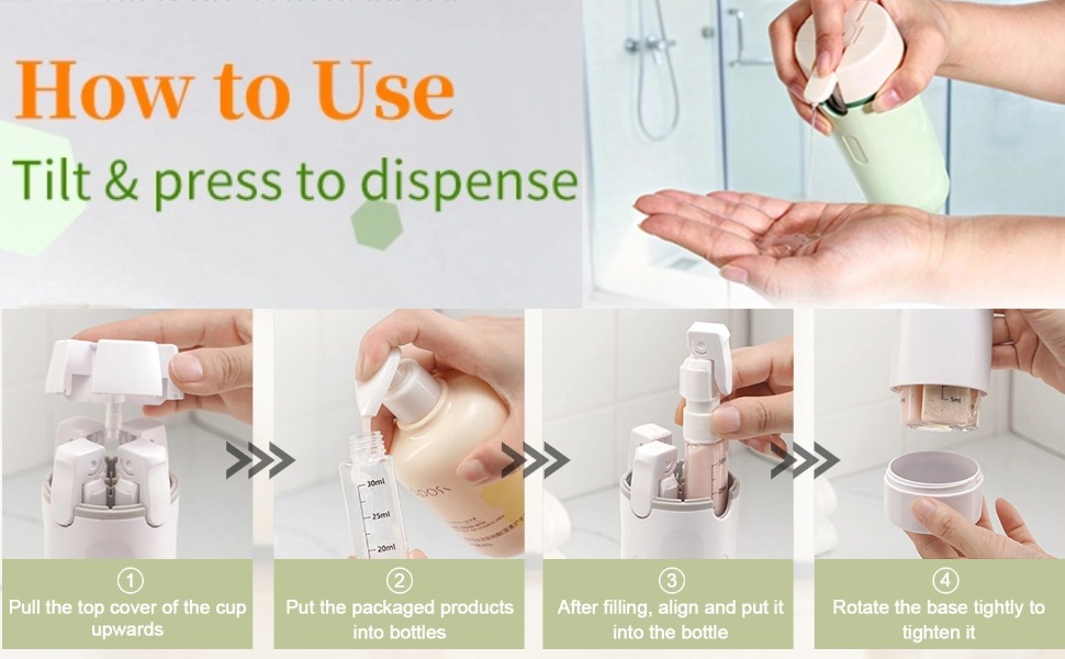 Travel Dispenser Bottles