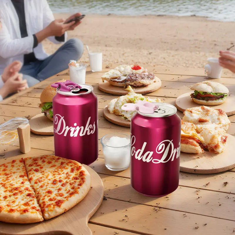 Reusable Soda Can Covers – Easy Open Lids for Bug & Sand Protection