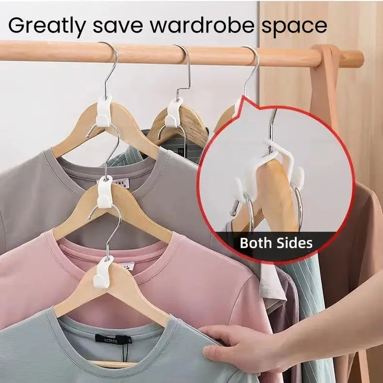 20-Pack Hanger Connector Hooks – Space-Saving Closet Organizer & Hanger Extender