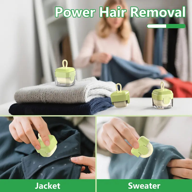 2-Pack Mini Lint Roller – Washable & Reusable Pet Hair Remover for Clothes & Travel