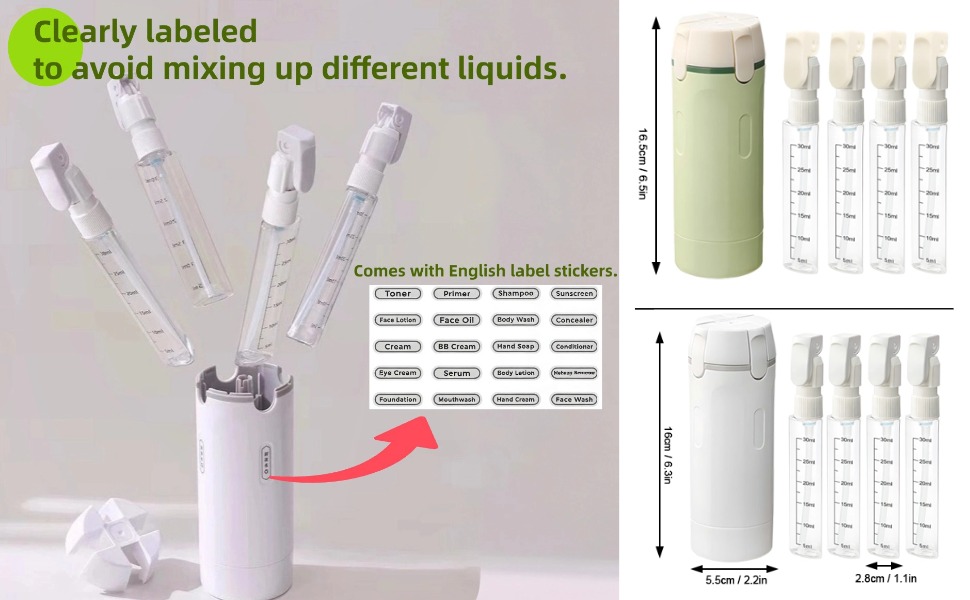 Travel Dispenser Bottles