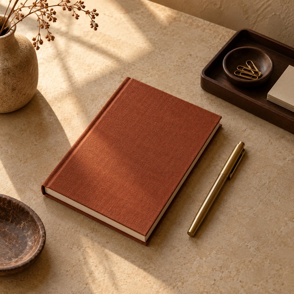 Illustrative scene: for the desk