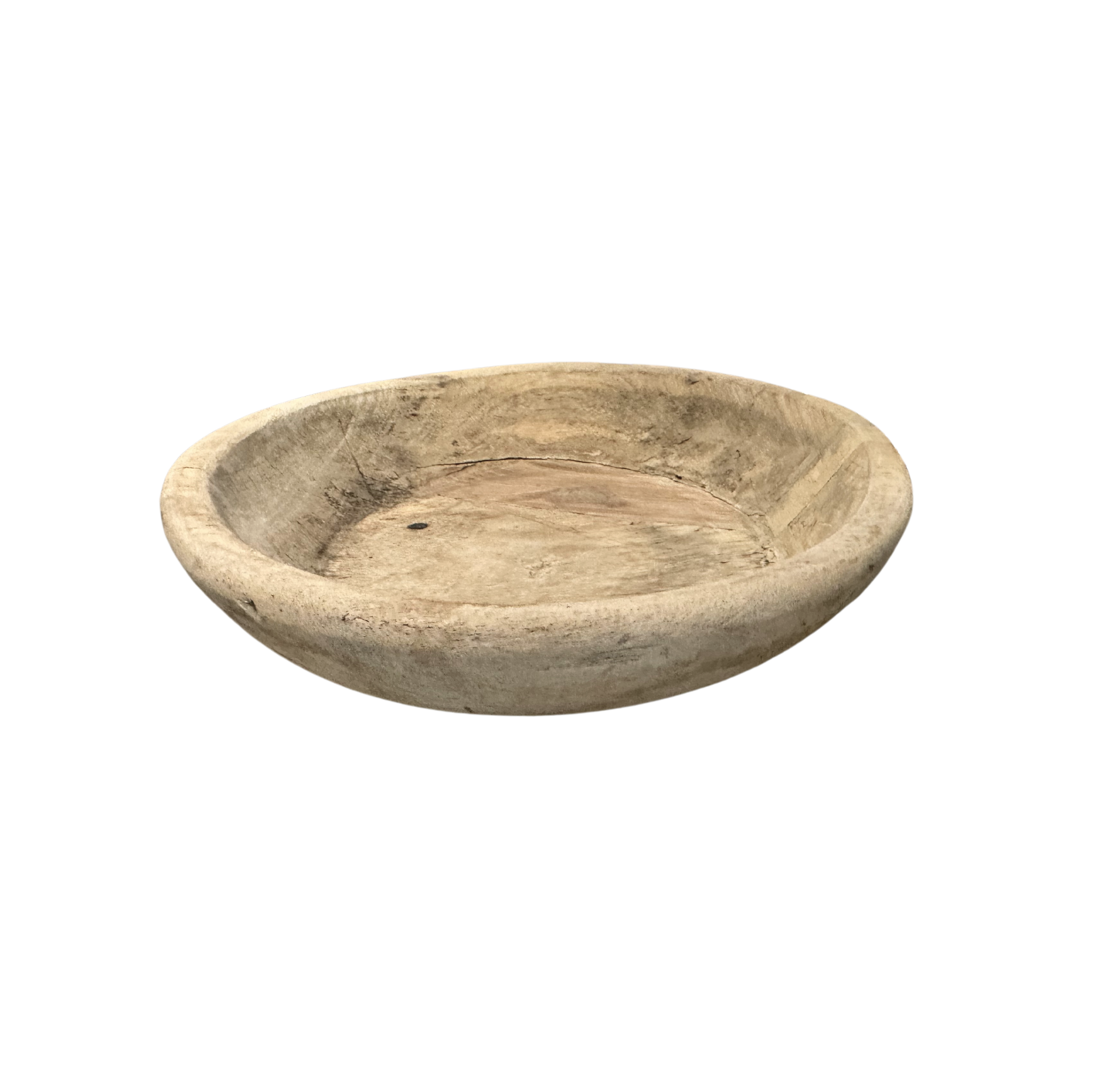 garonest Small Bleached Recycled Wood Bowl