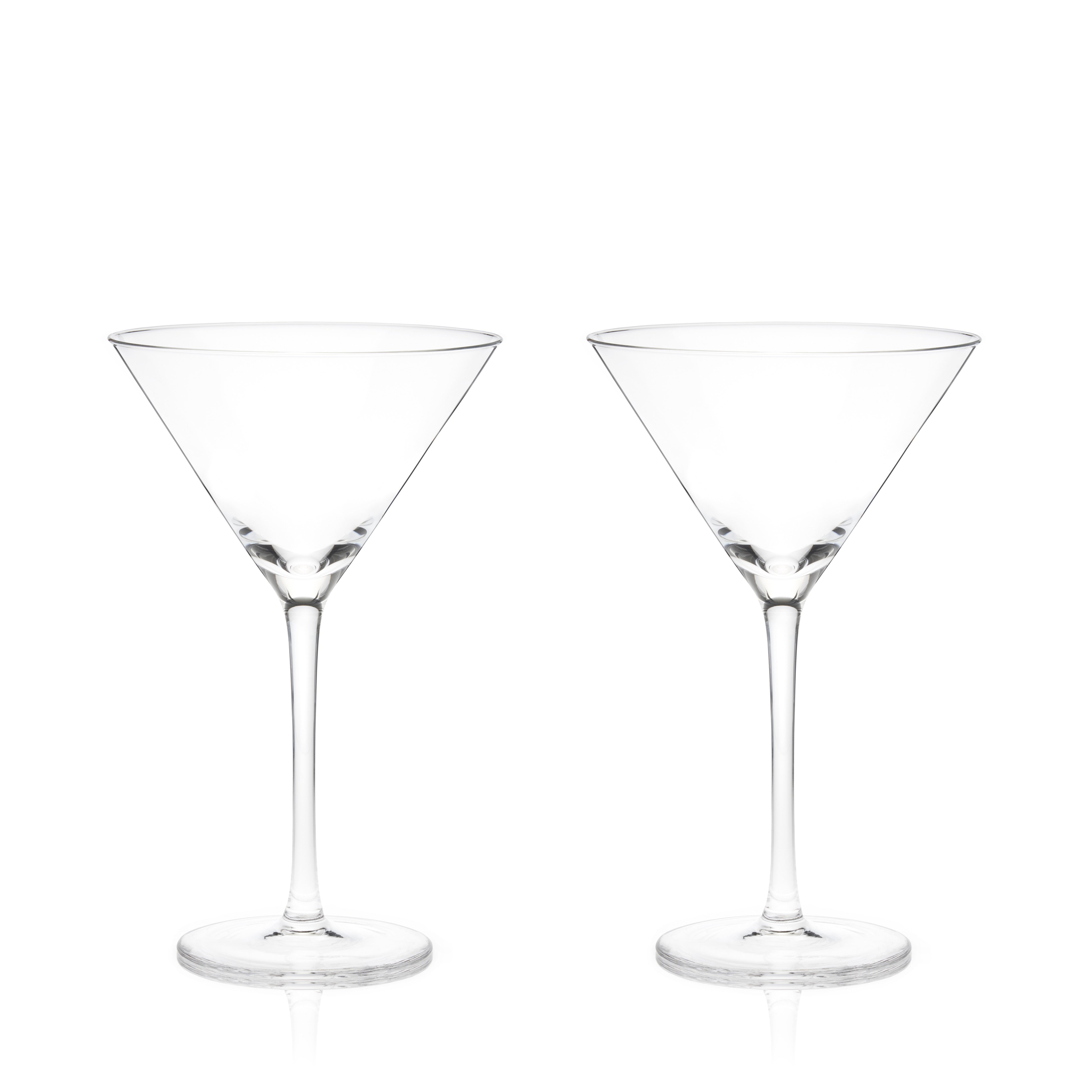 garonest Stemmed Crystal Martini Glasses - Set of 2