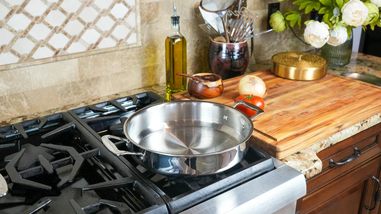 garonest 3.5-Quart Saute Pan with Cover and Short Handles