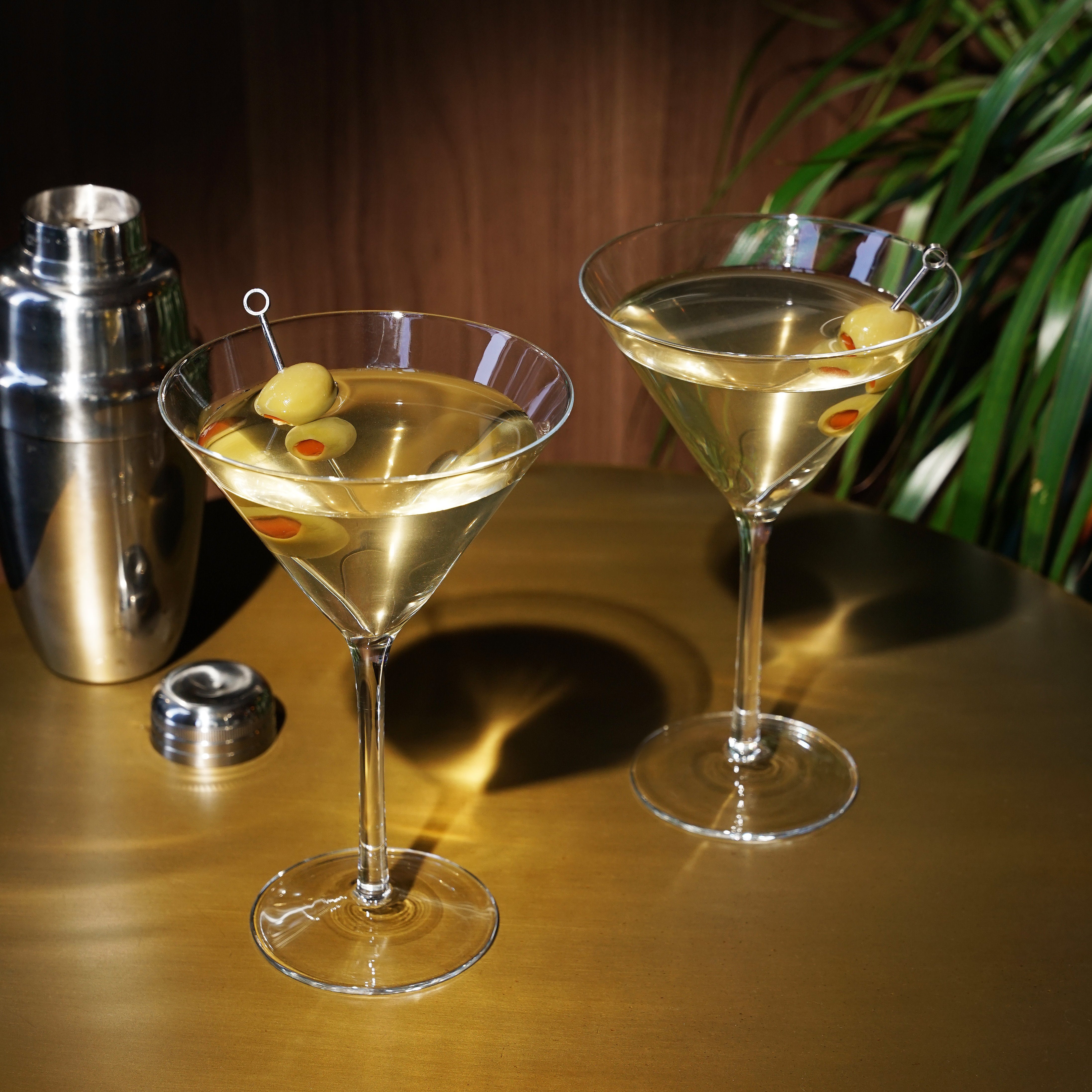 garonest Stemmed Crystal Martini Glasses - Set of 2