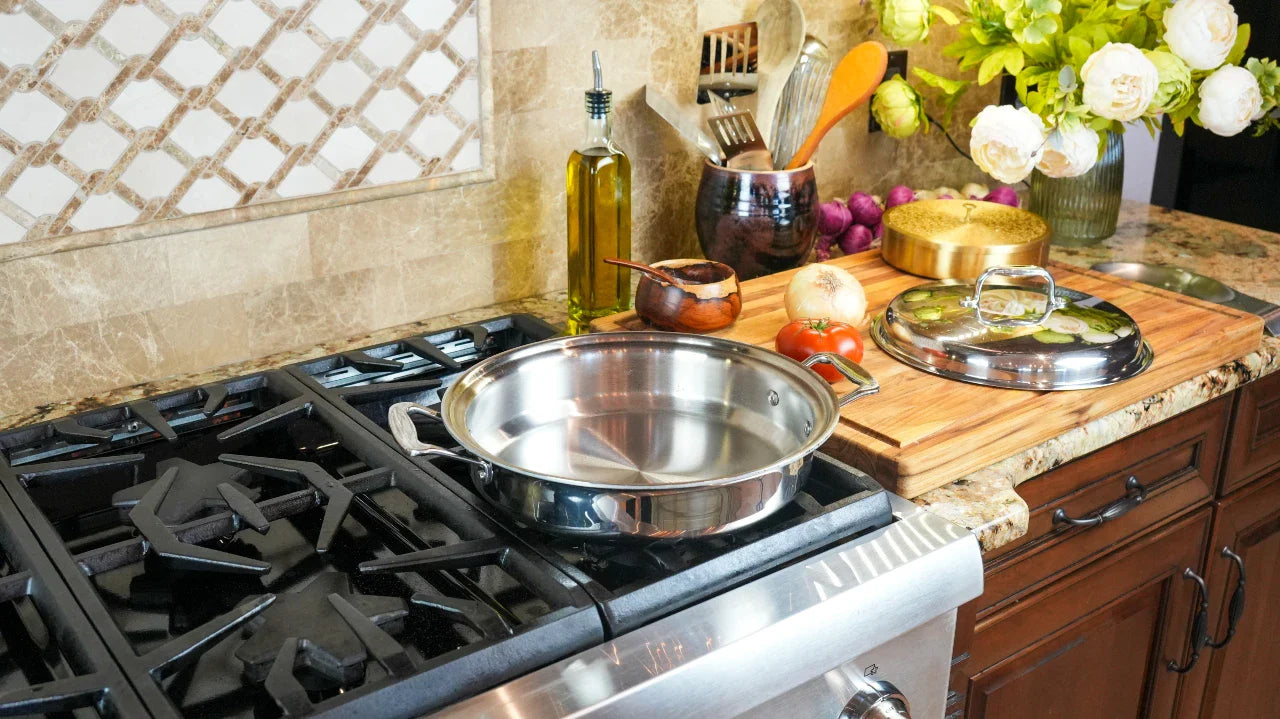 garonest 3.5-Quart Saute Pan with Cover and Short Handles