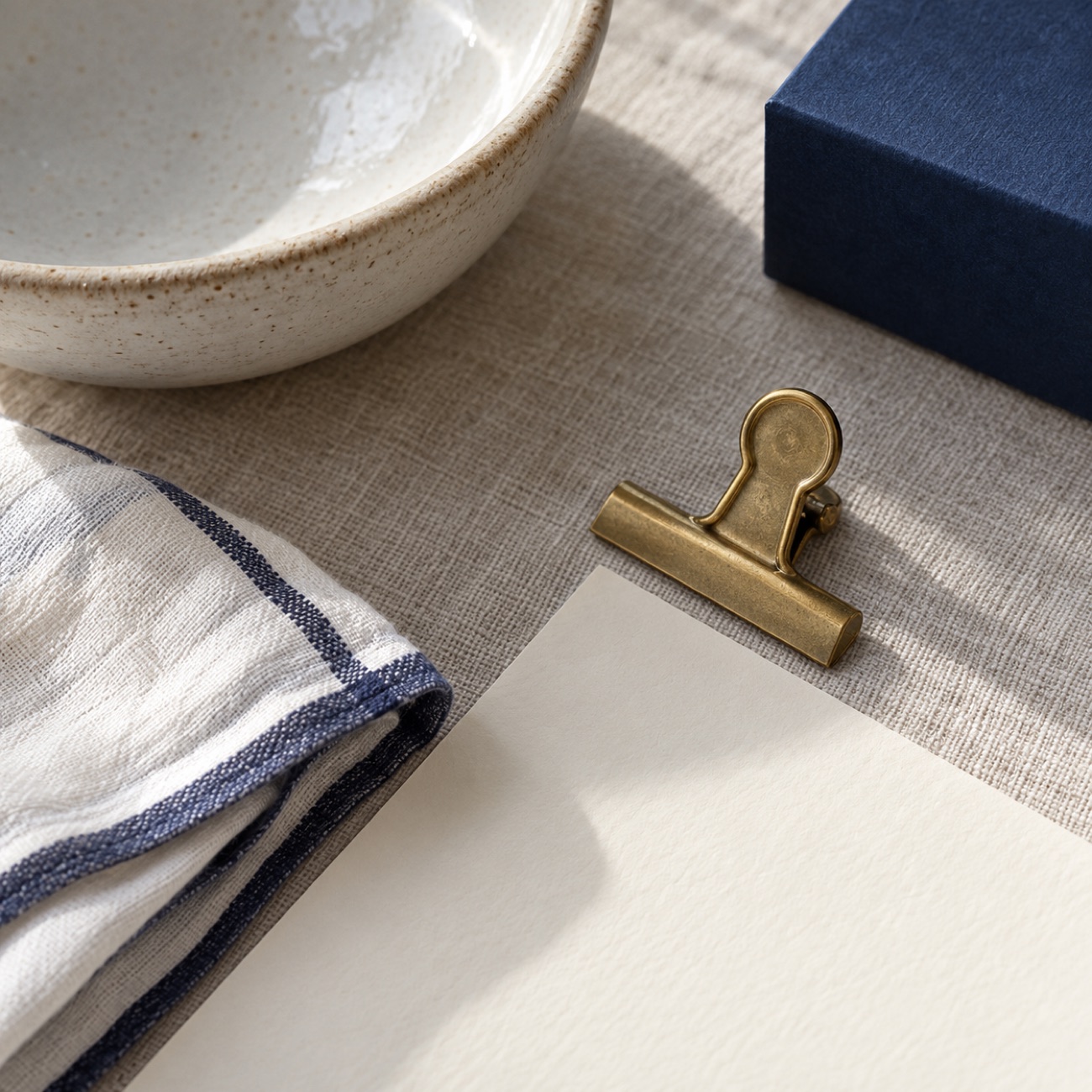 Illustrative close-up of unbranded everyday objects