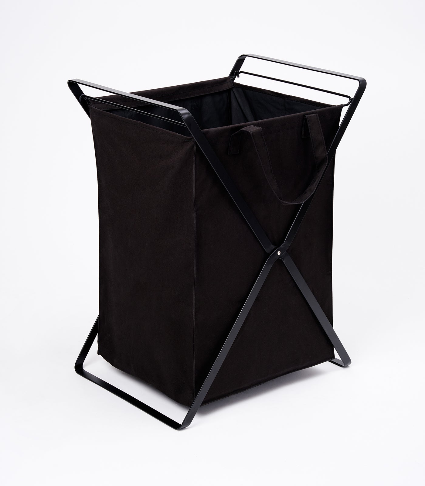 voronest Laundry Hamper with Cotton Liner - Two Sizes - Steel + Cotton