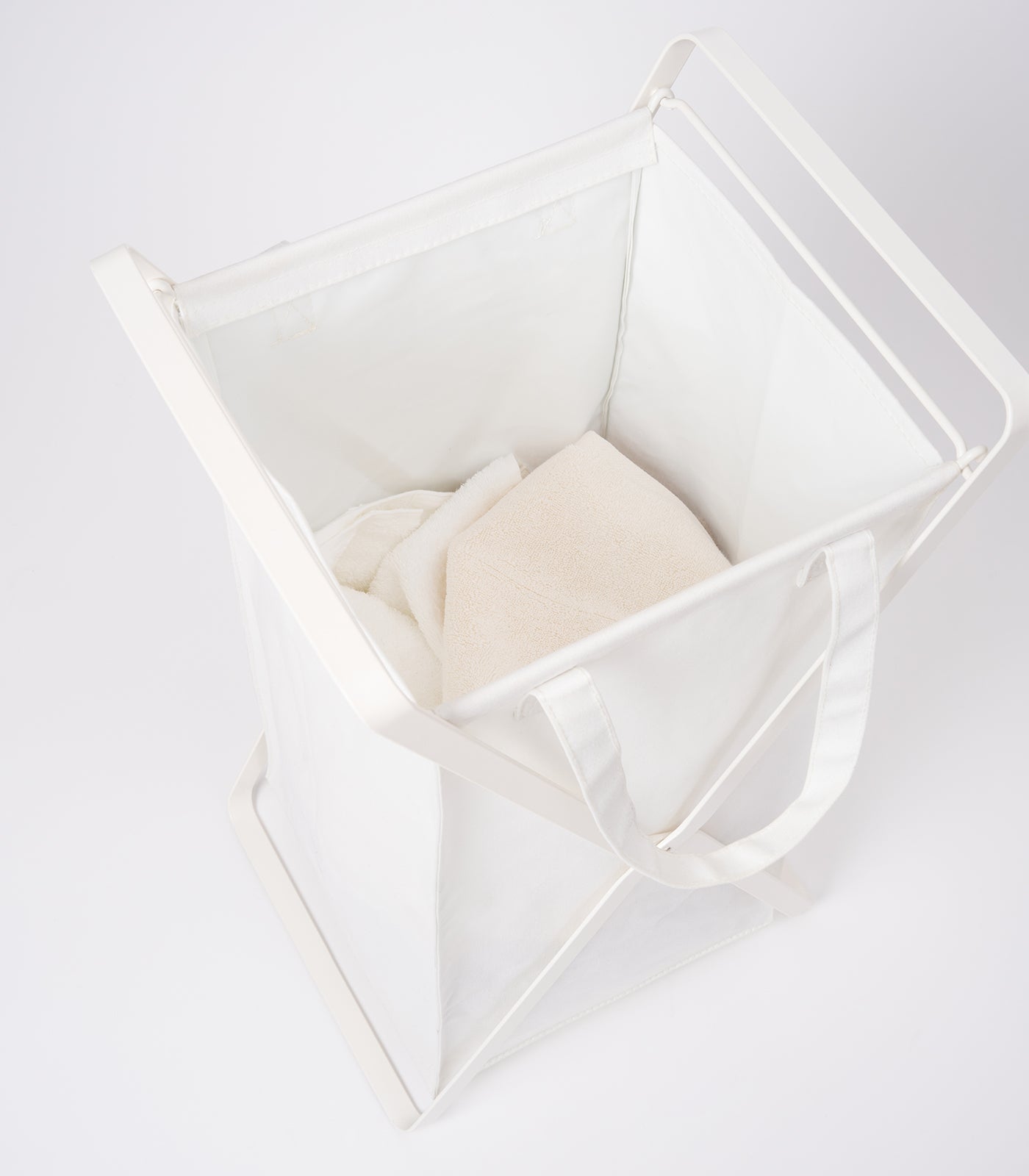 voronest Laundry Hamper with Cotton Liner - Two Sizes - Steel + Cotton