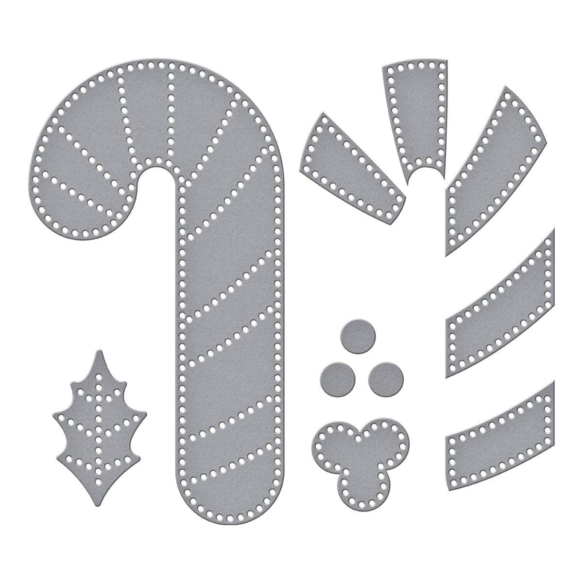 mivofind Candy Cane Cutting Dies