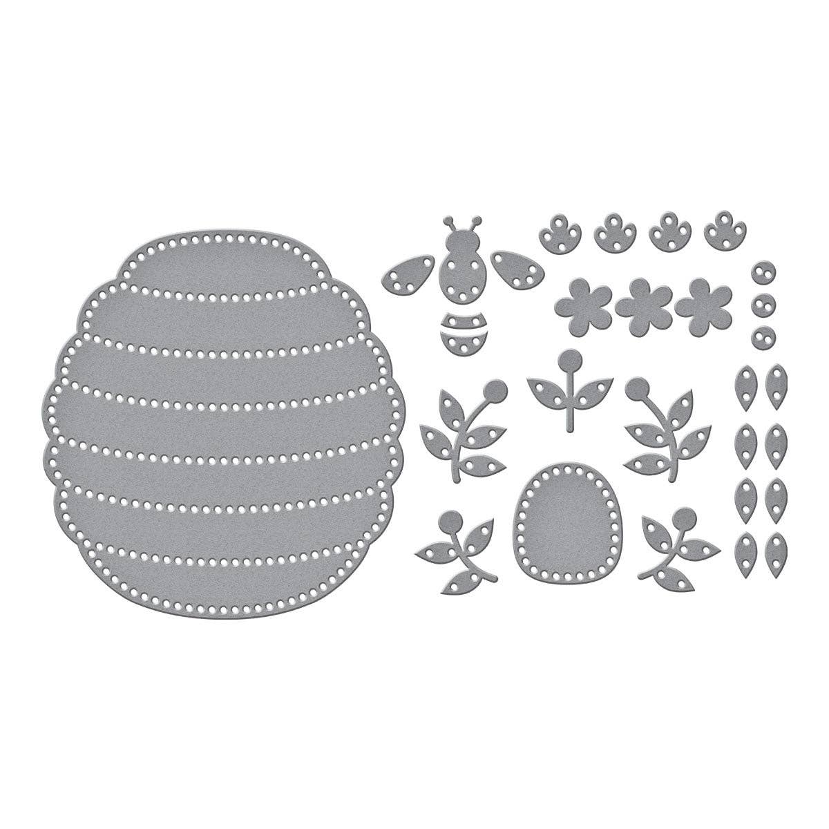 mivofind Floral Beehive Cutting Dies
