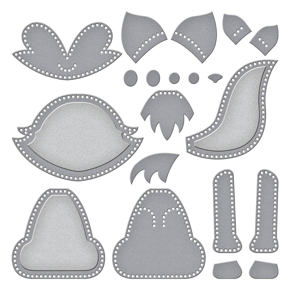 mivofind Forest Fox Cutting Dies