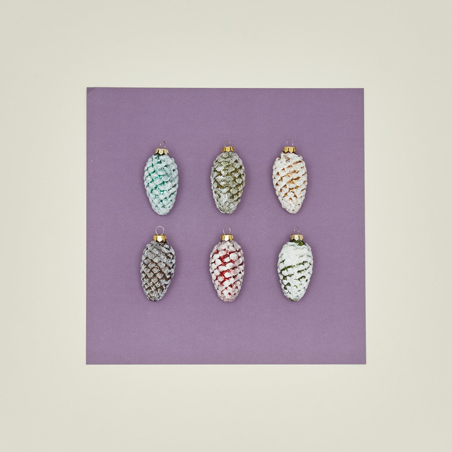 merryena Pinecone Ornaments, Set of 6