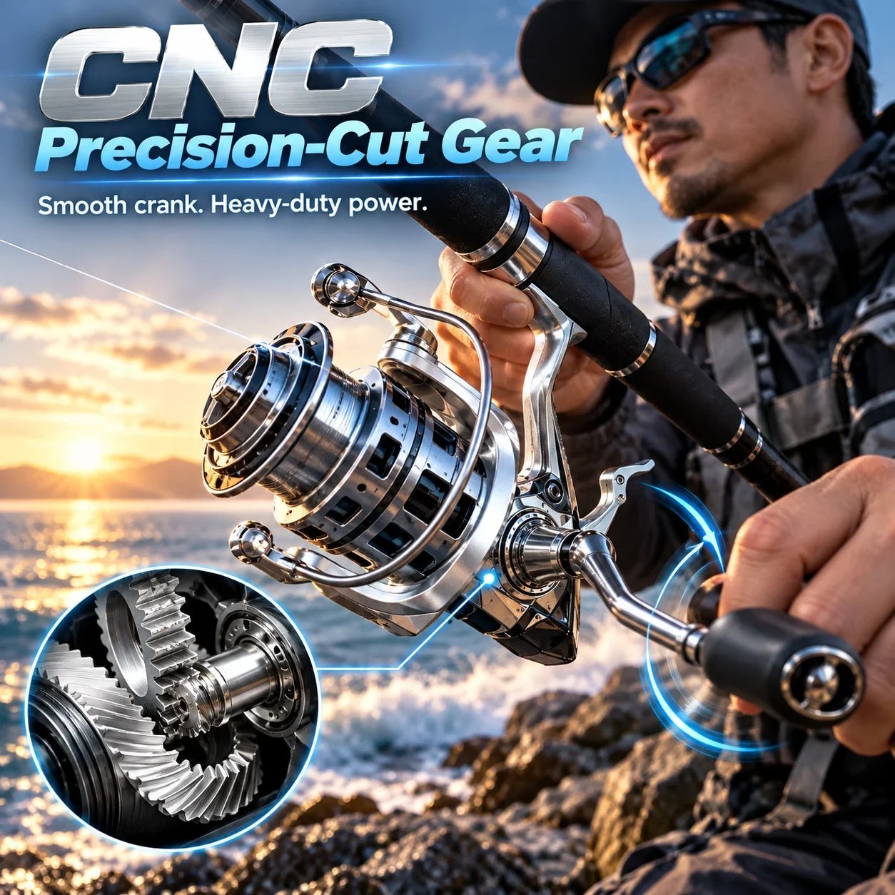CNC precision-cut gearing