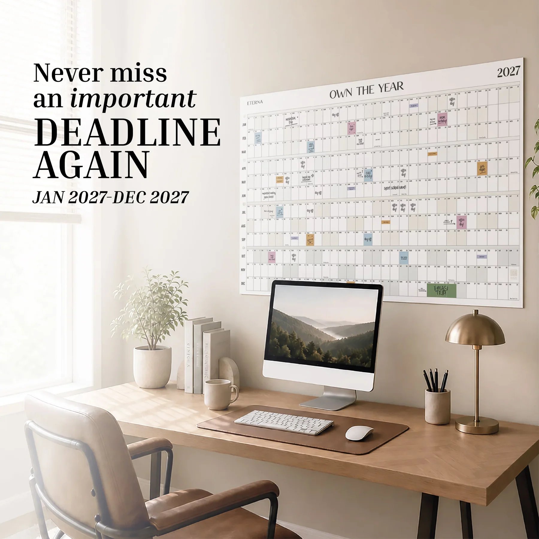 Never miss a deadline