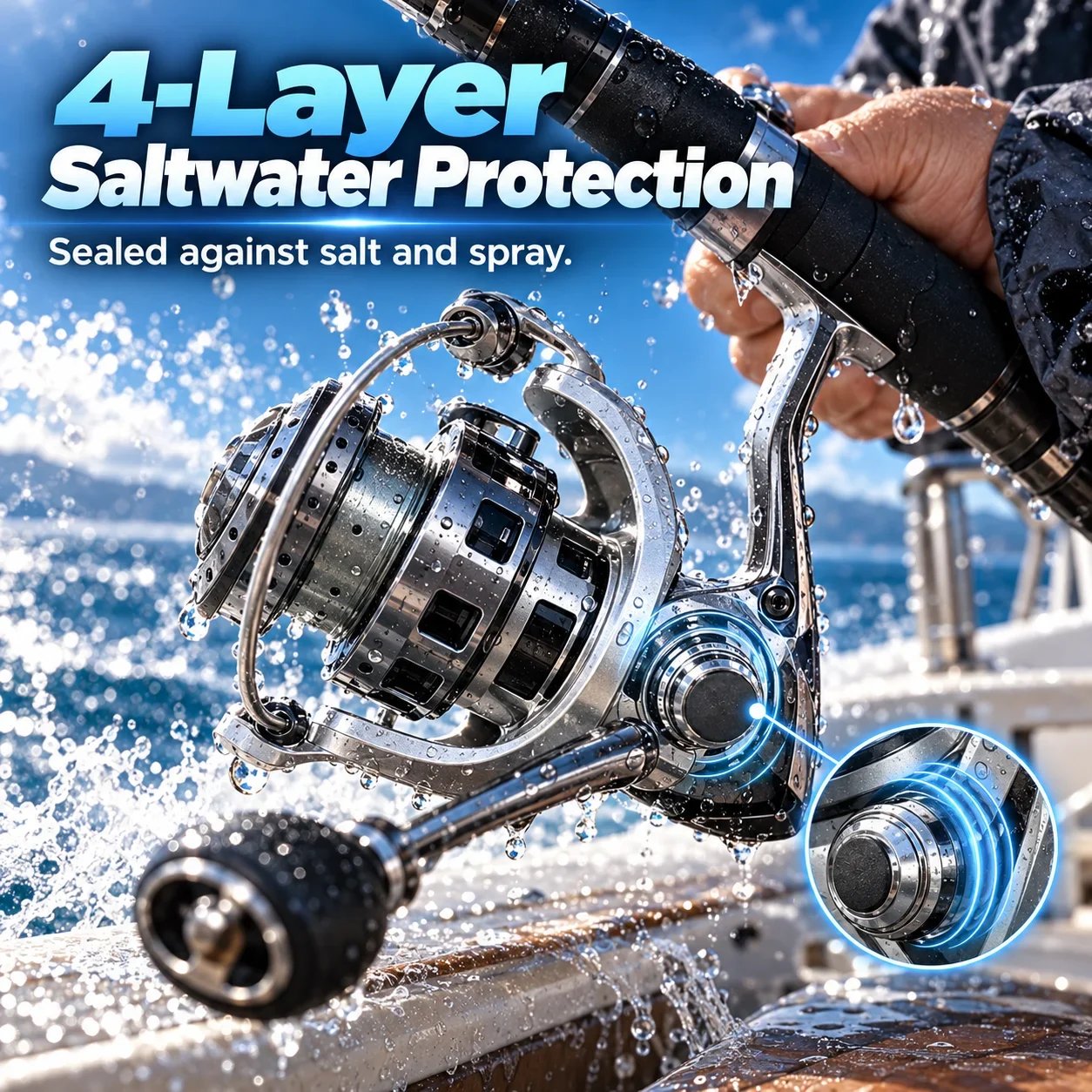 Four-layer saltwater protection design