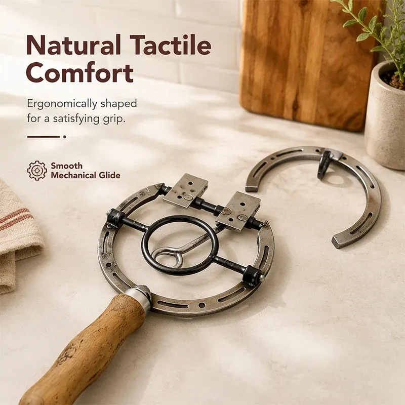 Vintage Wall-Mounted Horseshoe Wine Opener - Natural Tactile Comfort Designed For