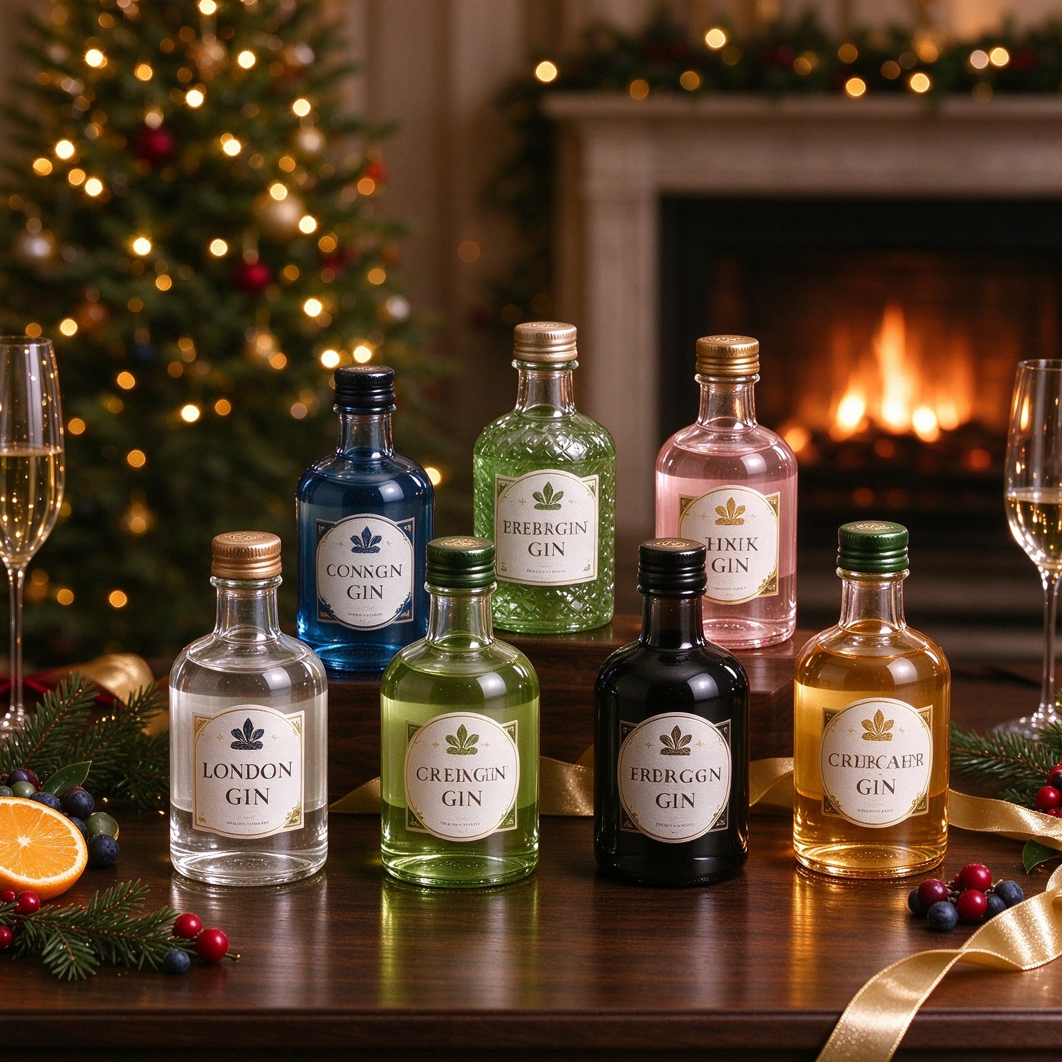  DI SCONTO | 🍸Scatola Cieca Days of Gin 2026 – Conto alla Rovescia Festivo da 24 Giorni, Miniature di Gin da Collezione | 🎄