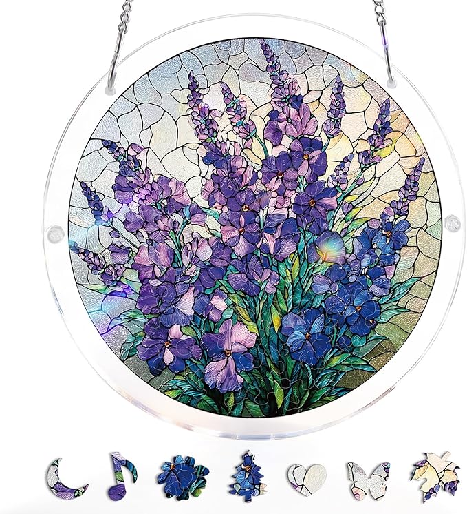  ✝️ Holy Light of Jesus Suncatcher – Acrylic Puzzle (Style Options) 🕊️