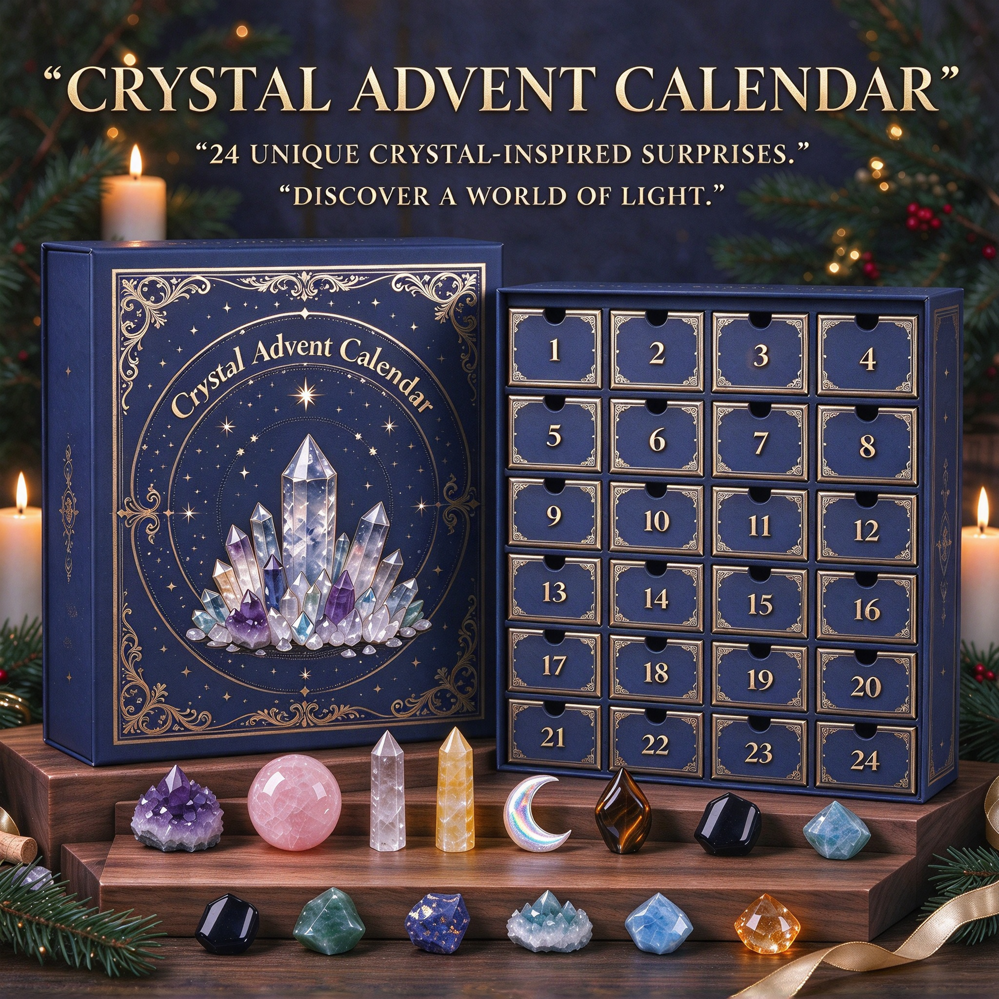💎 Crystal Advent Calendar – 24 Days of Holiday Charm ✨