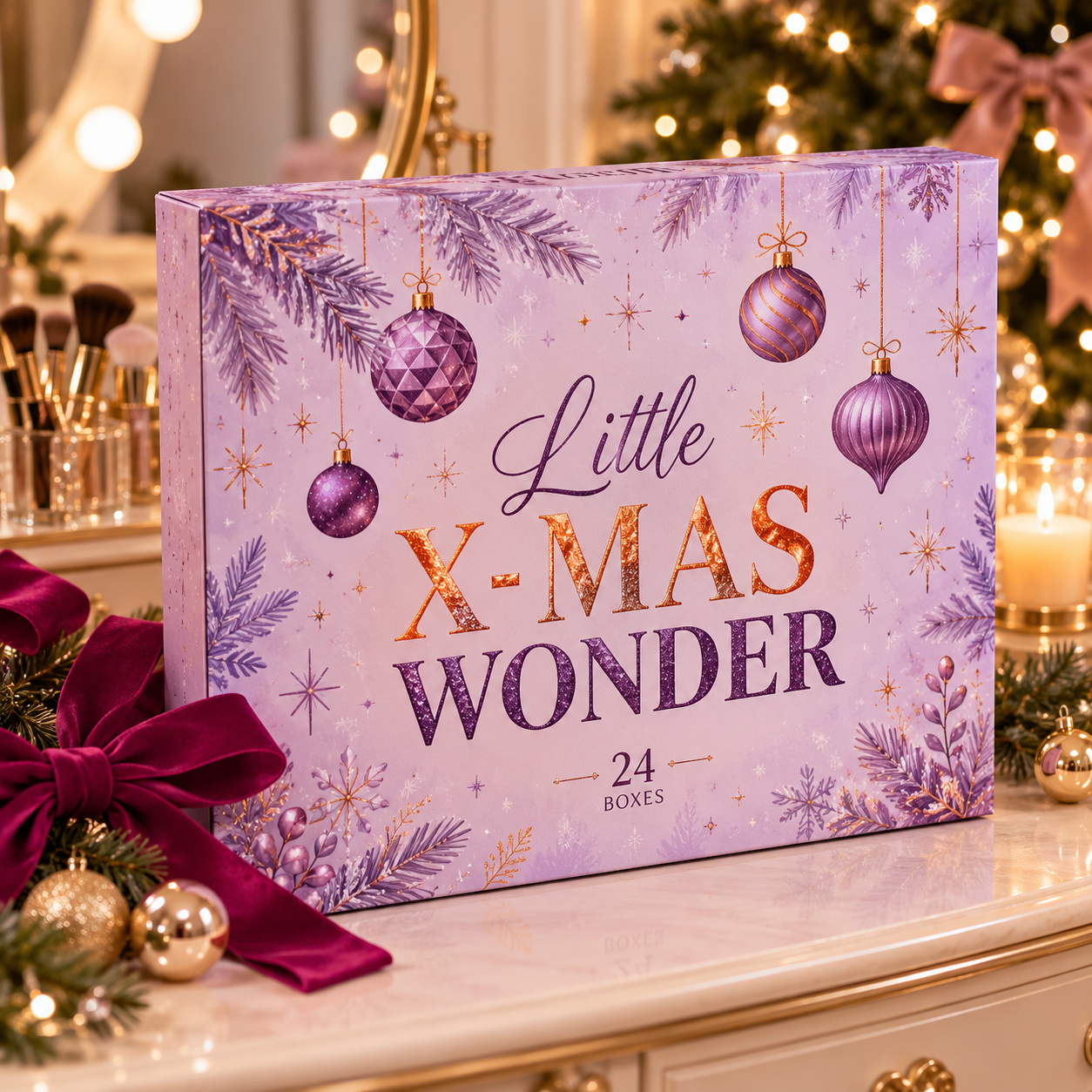 💄 Christmas Makeup Advent Calendar – 24 Days Beauty Magic Countdown ✨