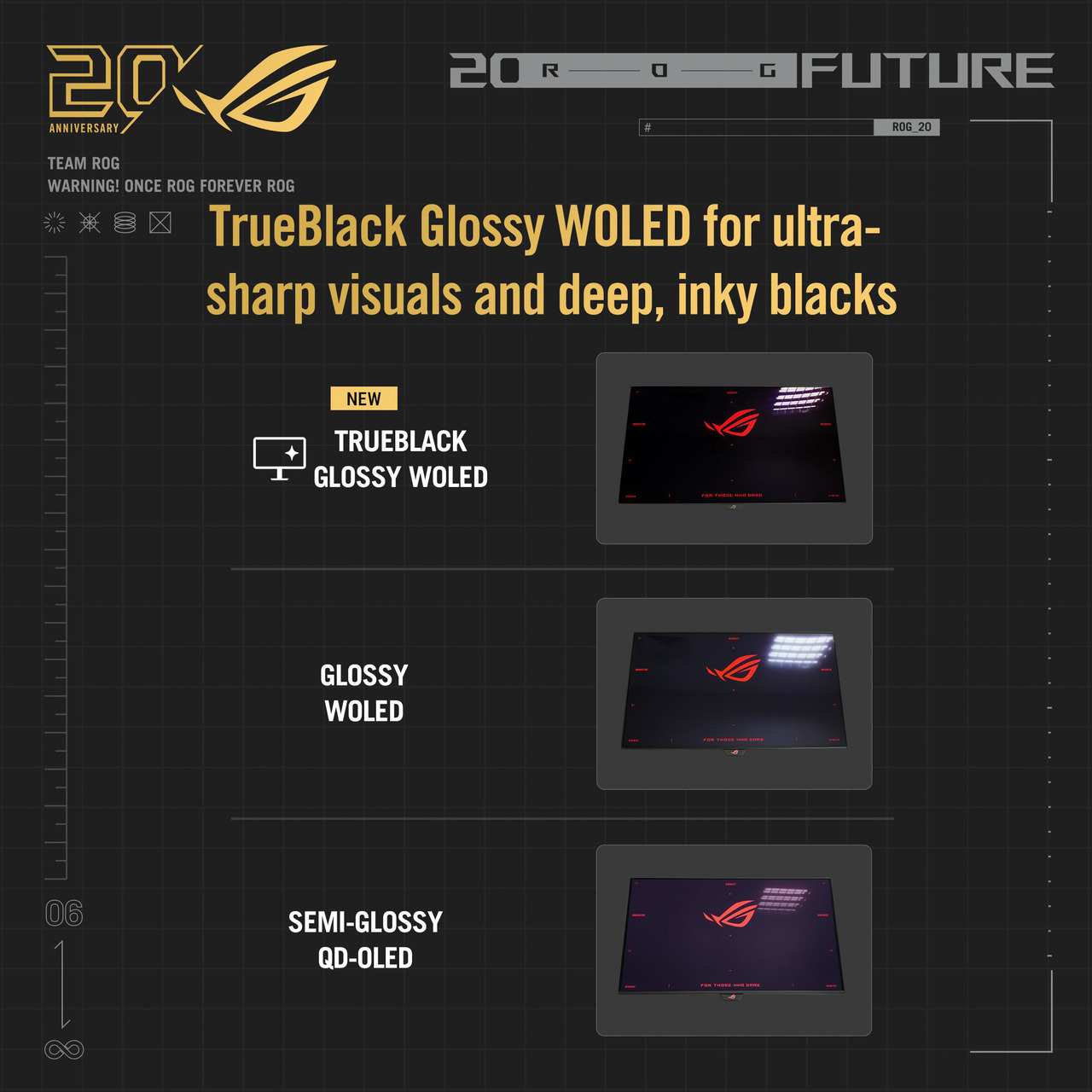 ROG 540Hz / 72OHz Dual-Mode Tandem OLED Gaming Monitor SCREEN HDR500 DISPLAY OLED DP+HDMI+USB