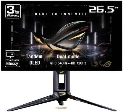 ROG 540Hz / 72OHz Dual-Mode Tandem OLED Gaming Monitor SCREEN HDR500 DISPLAY OLED DP+HDMI+USB