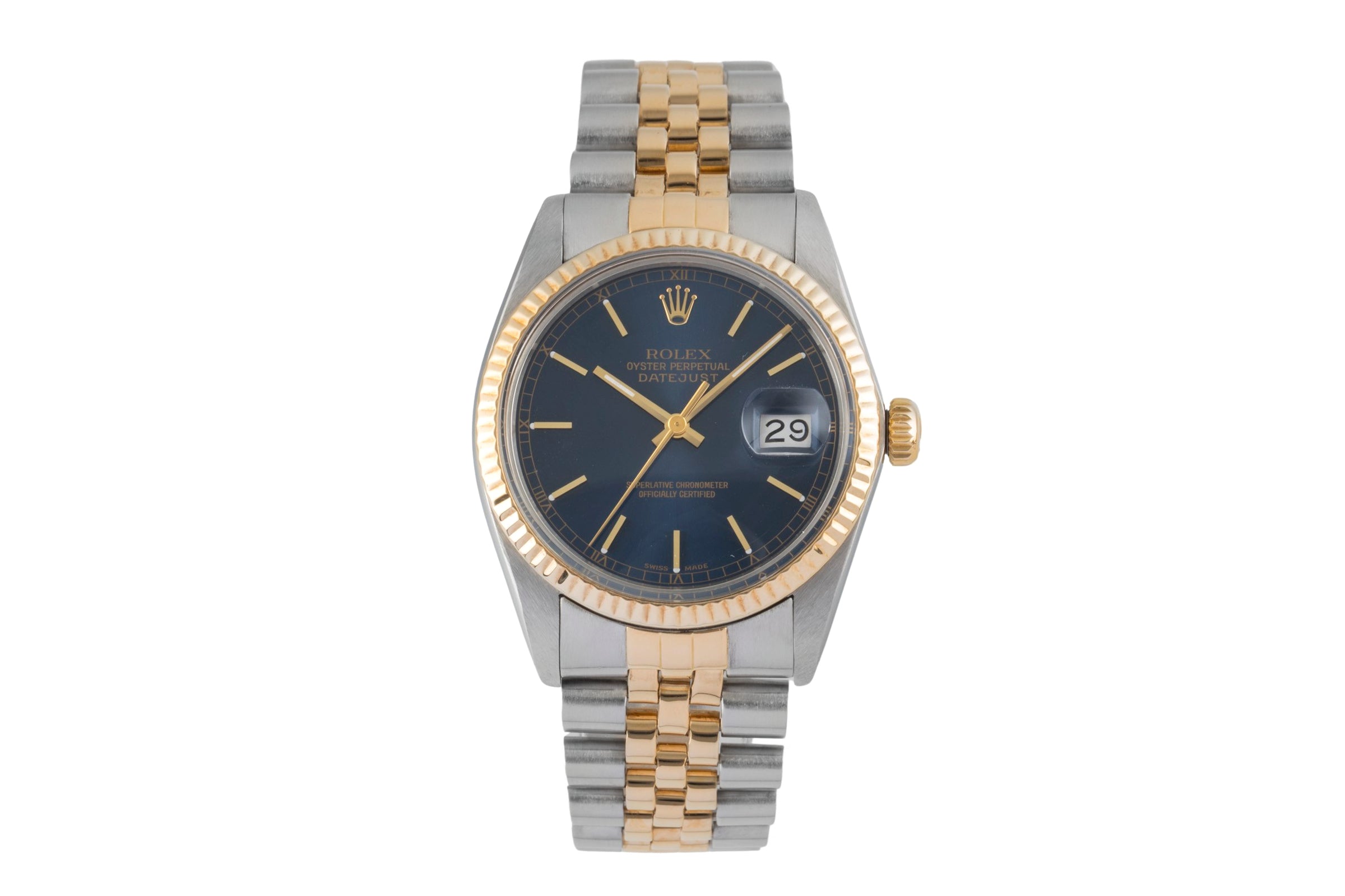 Rolex Datejust steel / gold automatic men's watch 16013 Vintage  [2604333]
