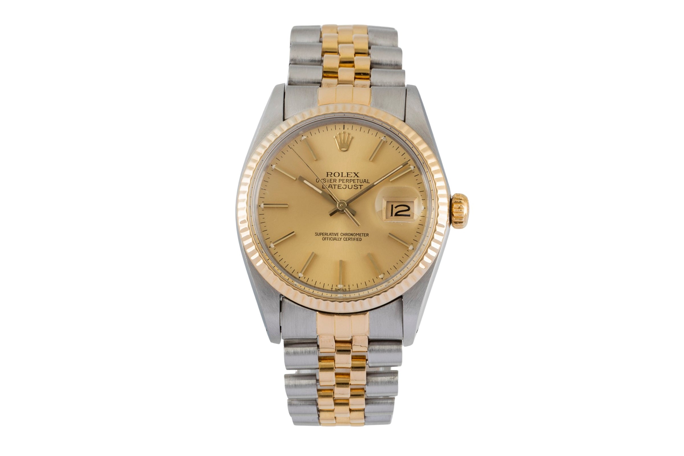 Rolex Datejust steel / gold automatic men's watch 16013  [2604505]
