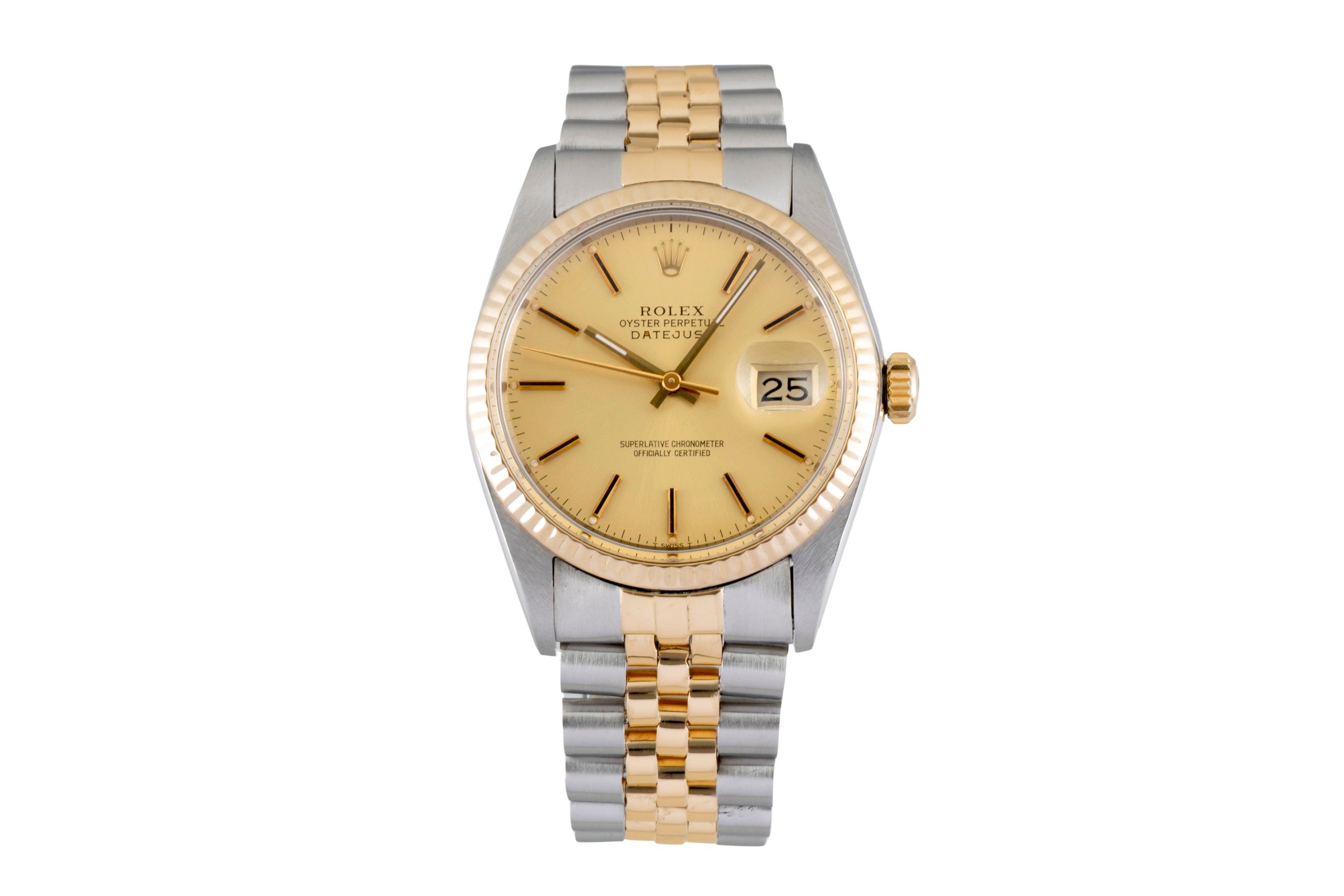 Rolex Datejust steel / gold automatic men's watch 16013 Vintage  [2604734]