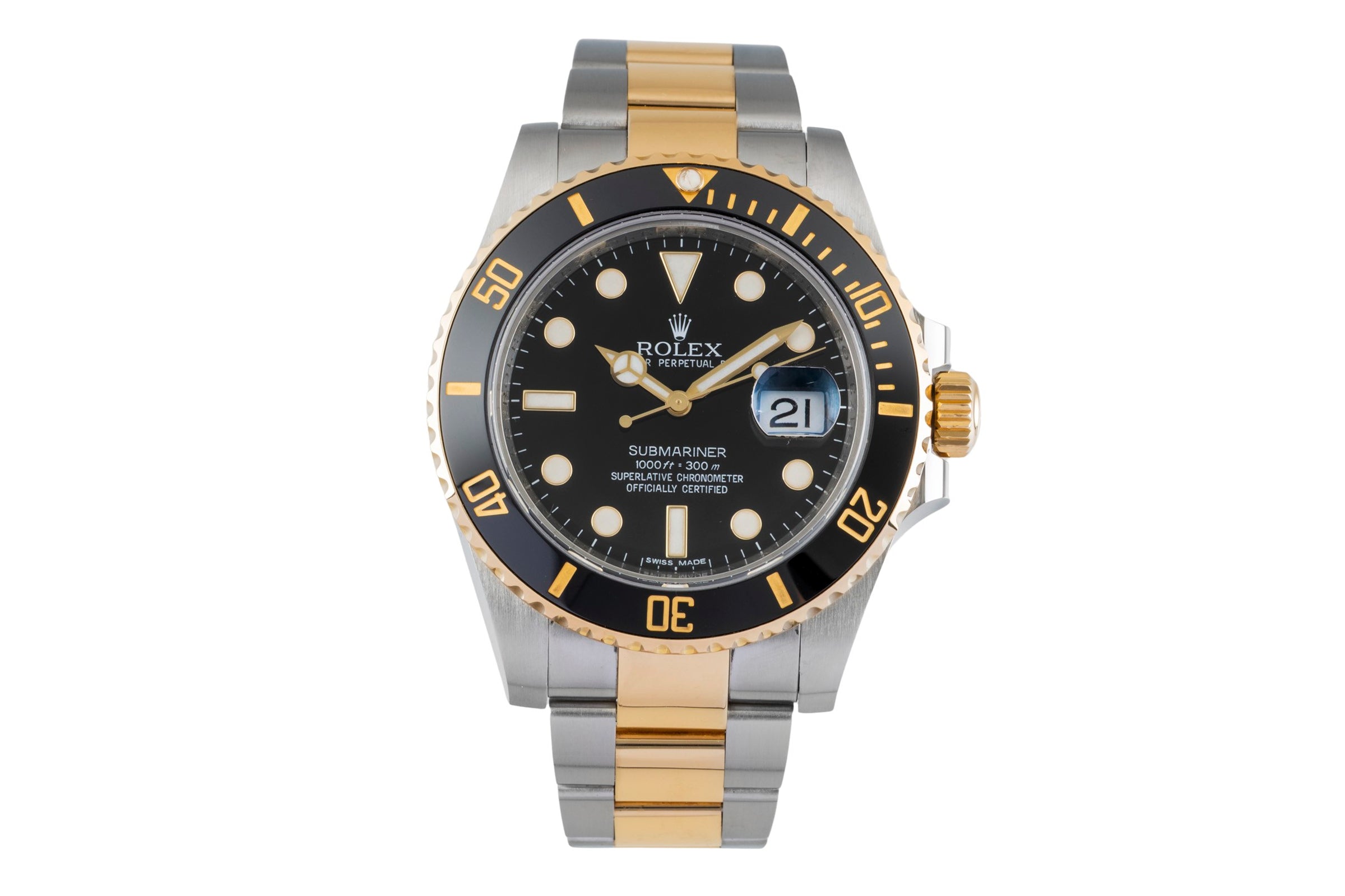 Rolex Submariner steel / gold automatic men's watch 116613  [2604916]