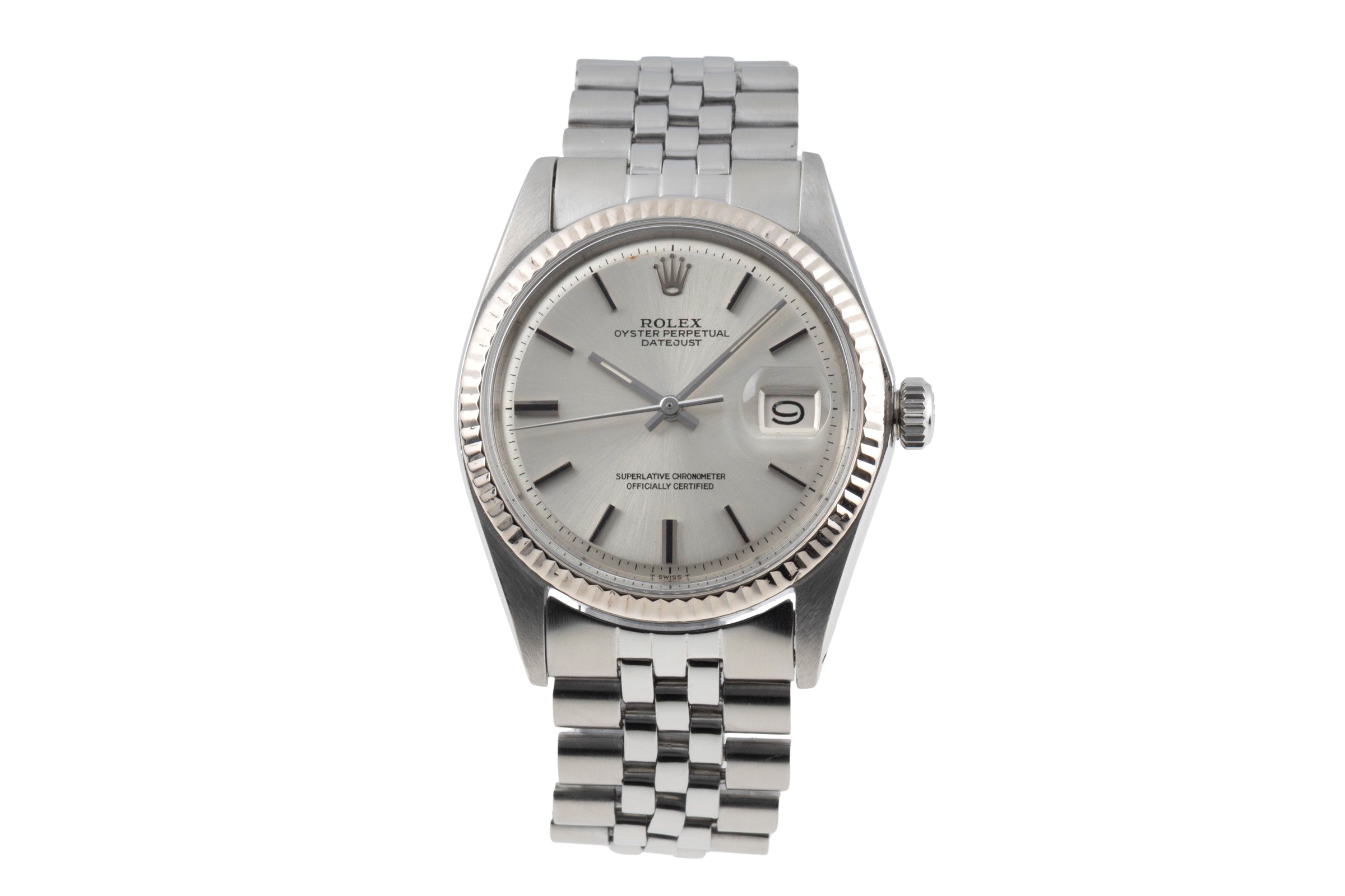 Rolex Datejust steel / white gold automatic men's watch 1601 Vintage  [2605131]