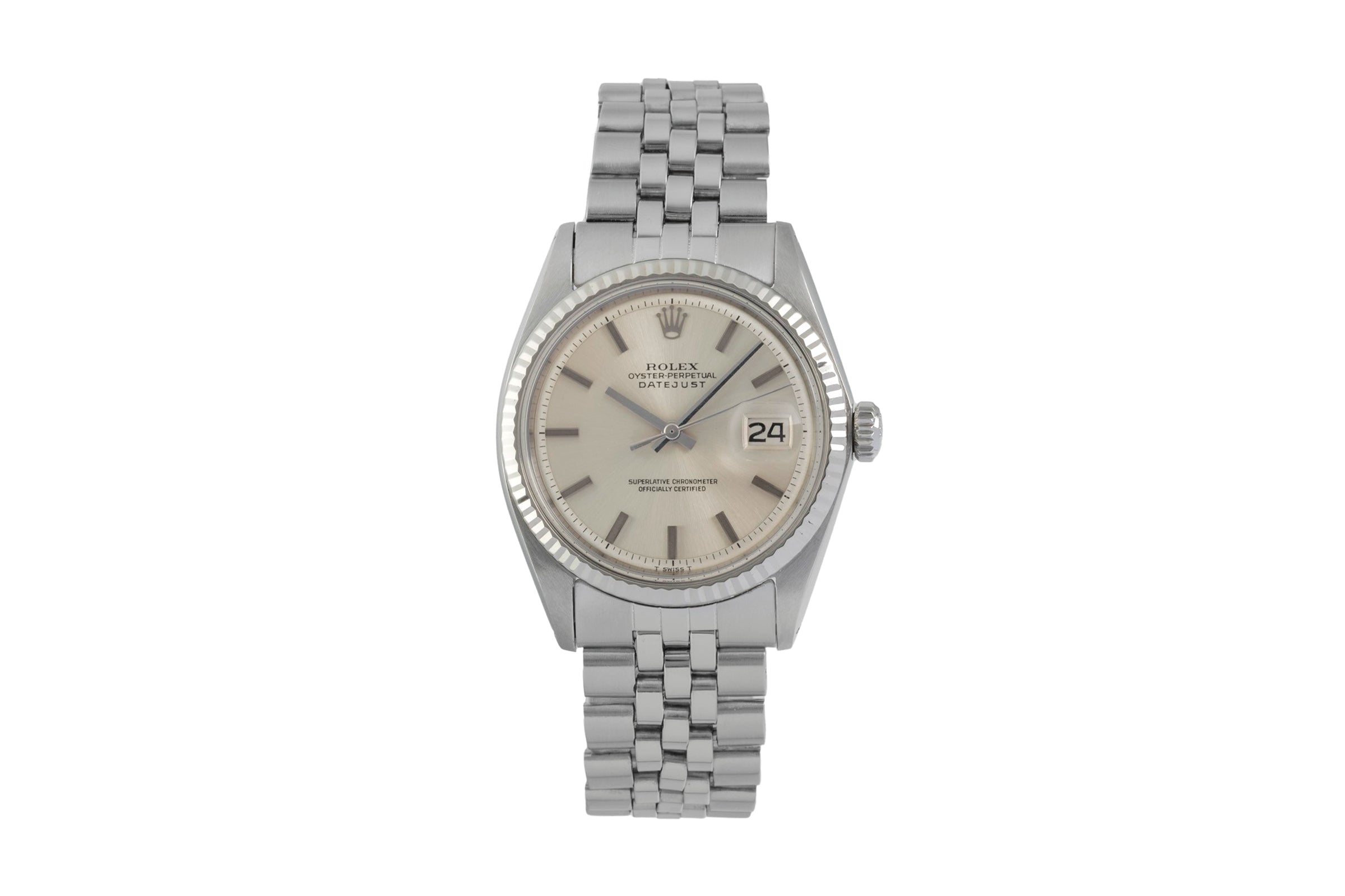 Rolex Datejust steel / white gold automatic men's watch 1601 Vintage  [2605311]