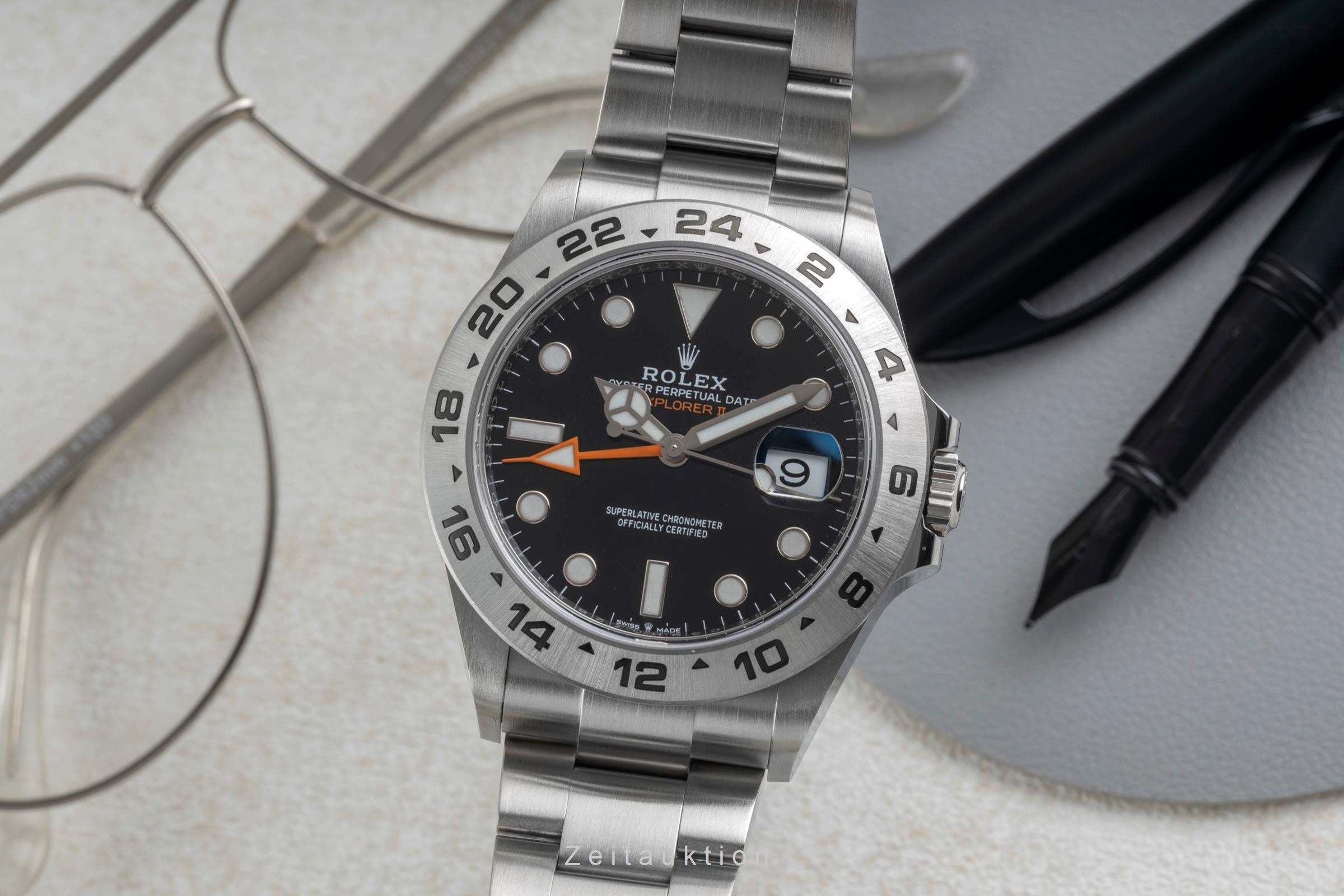 Rolex Explorer II Stahl Automatik-Herrenuhr 226570 [2605378] – Flenely